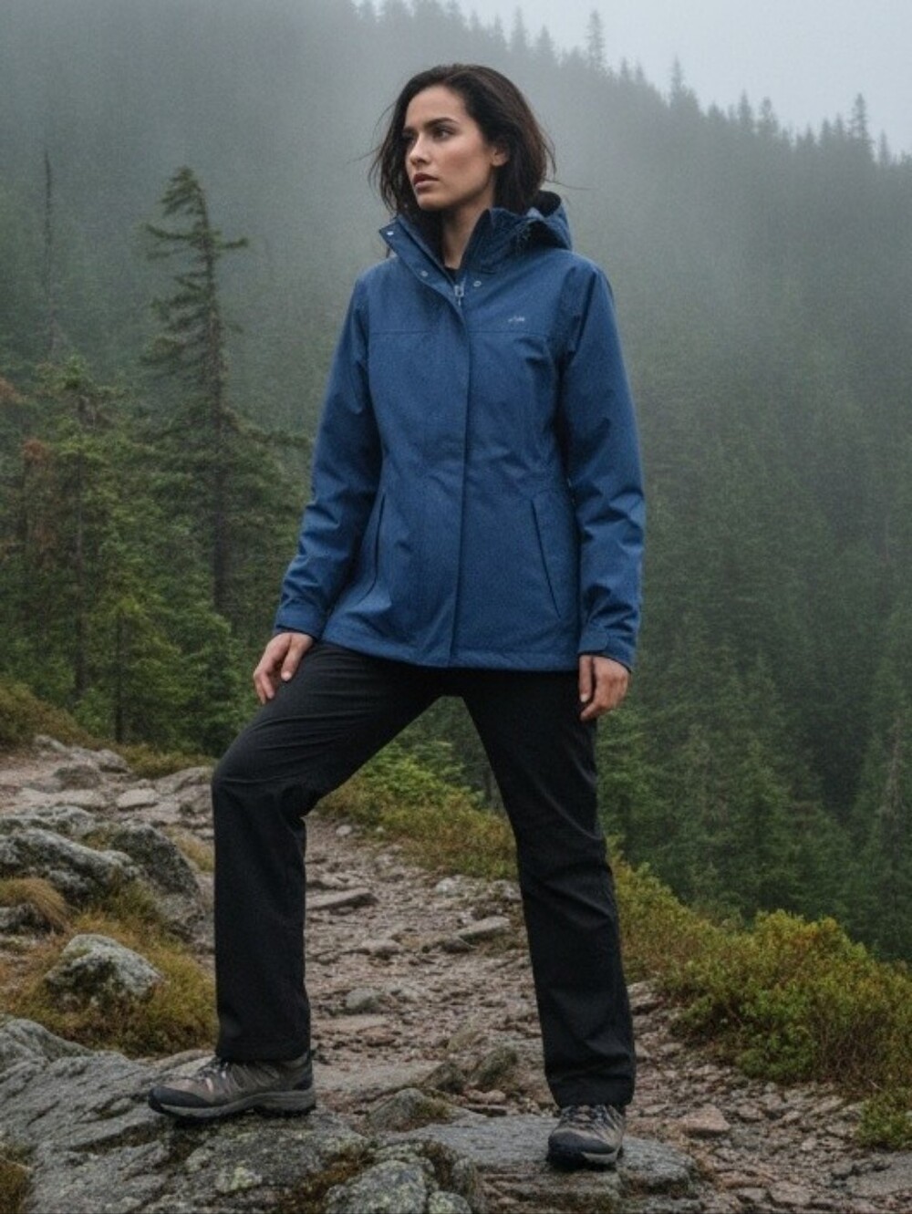 Women's L.L. Bean H2OFF Waterproof Hooded Jacket/Coat Sz Small EUC